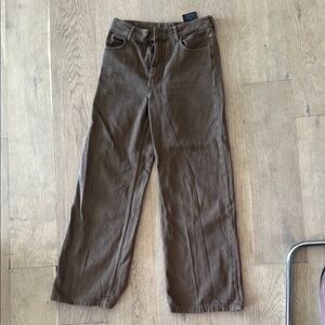 Zara Women's Brown Flare Jeans size 8